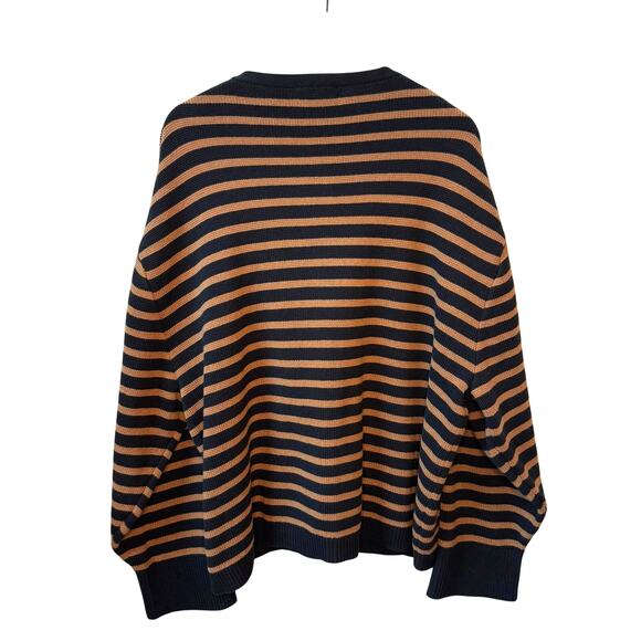 EUC J. CREW Emilie Sweater Lady Jacket Size 3X Stripe Elegant Classic Preppy - Picture 5 of 11